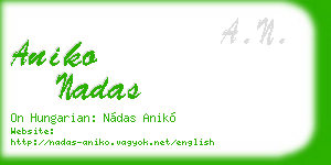 aniko nadas business card