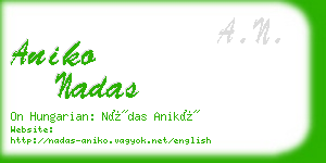 aniko nadas business card